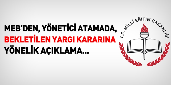 MEB'den, bekletilen yargı kararları için açıklama