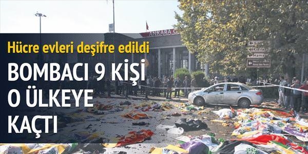 Bombacı 9 kişi Suriye'ye kaçtı