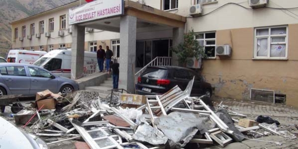 PKK saldırısı, hastaneyi hizmet veremez hale getirdi