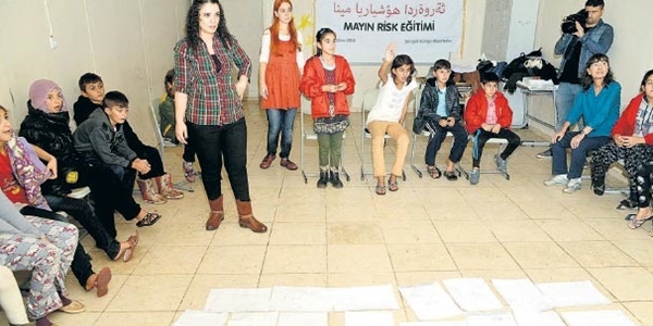 Diyarbakr'da ocuklara mayn eitimi