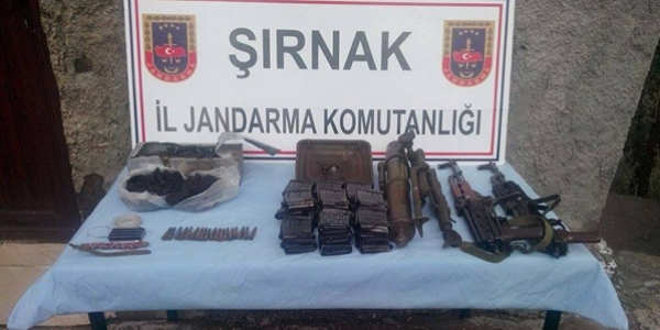 Şırnak'ta PKK'ya ait mühimmat ele geçirildi