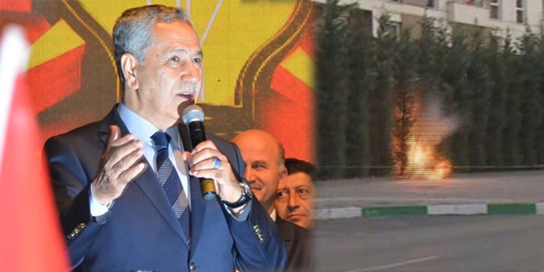 Arınç'ın mitinginde bomba ve elektrik kesintisi paniği