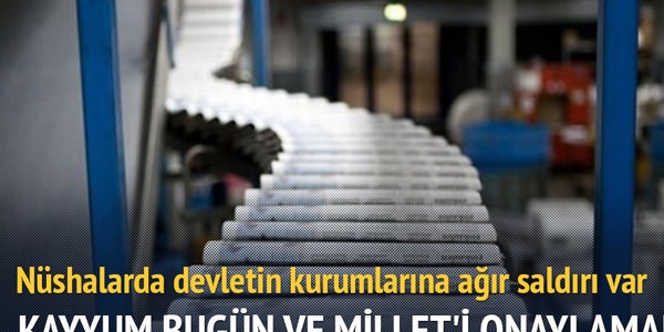 Bugn ve Millet gazetesi yarn yaynlanmayacak