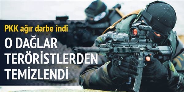 �kiyaka da�lar� PKK'dan temizlendi