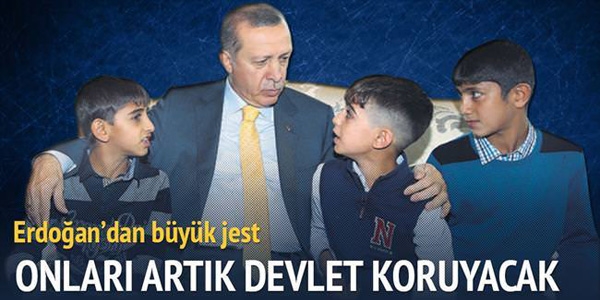 Bayrak ocuklara devlet korumas