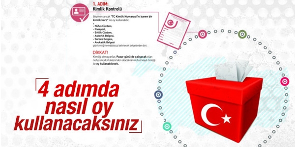 4 adımda nasıl oy kullanacaksınız?