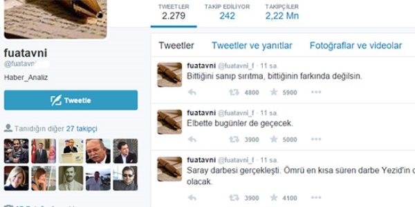 Fuatavni 3 paylaşım yaptı, tonla küfür yedi