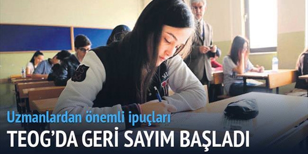 TEOG'da geri sayım başladı