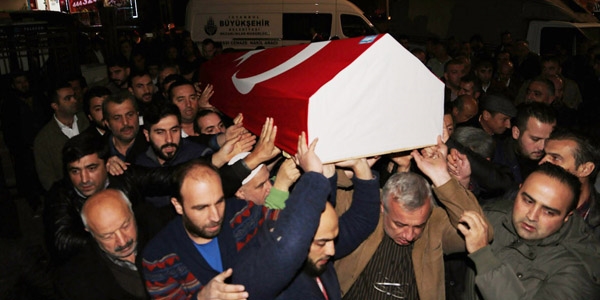 Görev şehidi zabıta personeli son yolculuğuna uğurlandı