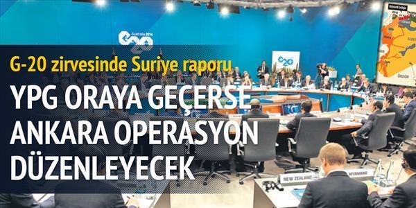 -20 Zirvesi'ne Suriye Raporu