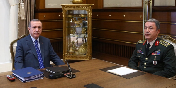Cumhurbaşkanı Erdoğan, Orgeneral Akar'ı kabul etti