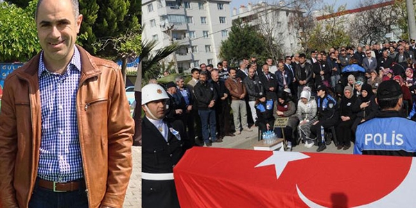 Kazada şehit olan polis memuru toprağa verildi