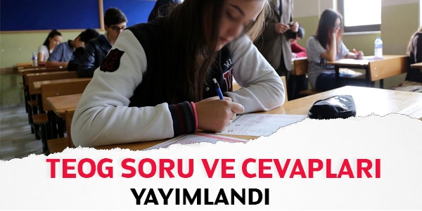 TEOG soru ve cevaplar yaymland