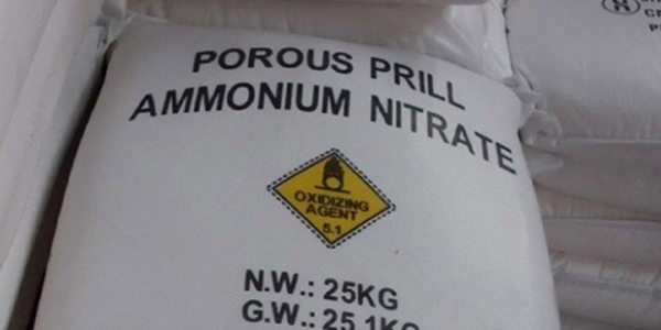 120 ton amonyum nitrat ele geirildi!