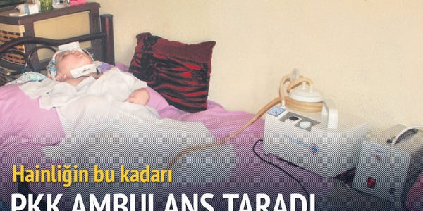 PKK hasta taşıyan ambulansı taradı