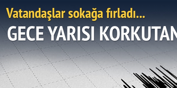 Gece yarası Bingöl'de deprem