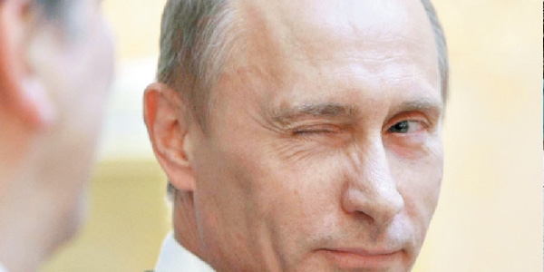 Putin, Dnya'nn aklyla alay etti