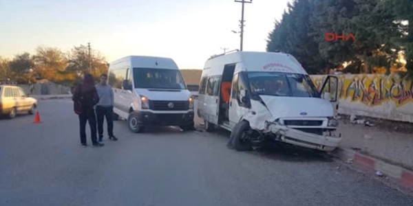 Osmaniye'de renci servisi kaza yapt: 7 yaral