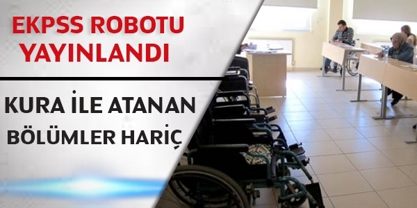 EKPSS tercih robotu yayınlandı