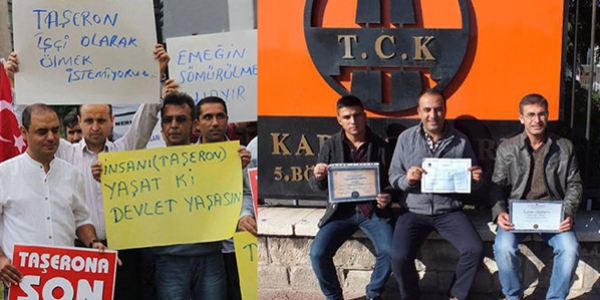 Mersin'de üniversiteli taşeron işçilerden kadro eylemi