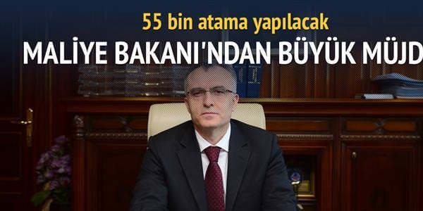 Abal: 55 bin aktan atama yaplacak