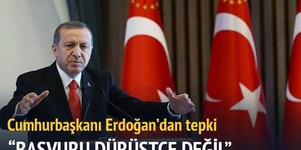 Erdoğan: Irak'ın BM'ye başvurusu dürüstçe değil