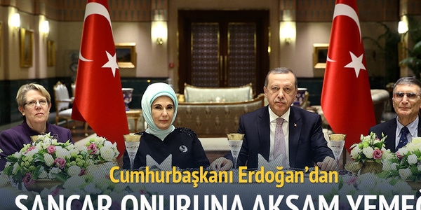 Erdoğan'dan Sancar onuruna akşam yemeği