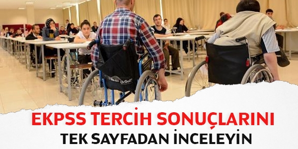 EKPSS sonuçlarına tek sayfadan bakın