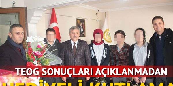 TEOG sonuçları açıklanmadan kutlama