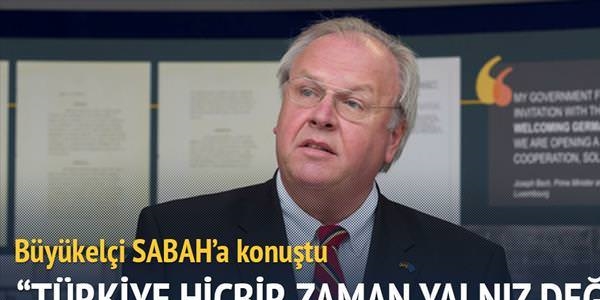 Erdmann: Türkiye yalnız değil