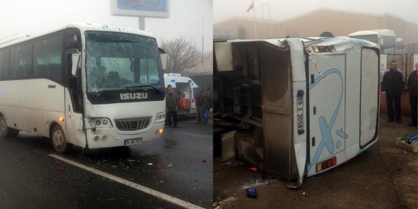 Tekirdağ'da trafik kazası: 10 yaralı