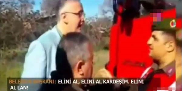 Başkan ile jandarma komutanı karakolluk oldu/ Video
