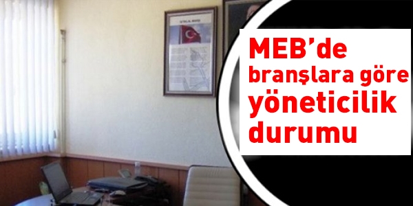 MEB'de Branlara Gre Yneticilik Durumu