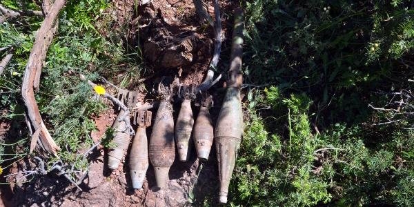 Siirt'te roketatar mühimmatı ele geçirildi