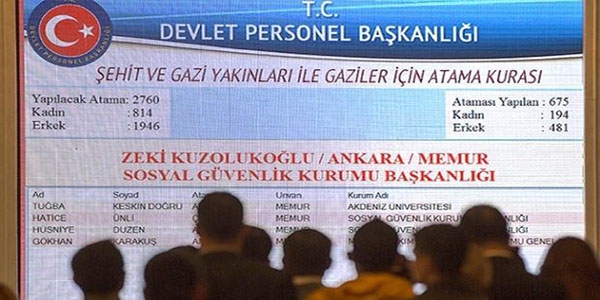 181 şehit yakınının ataması yapıldı
