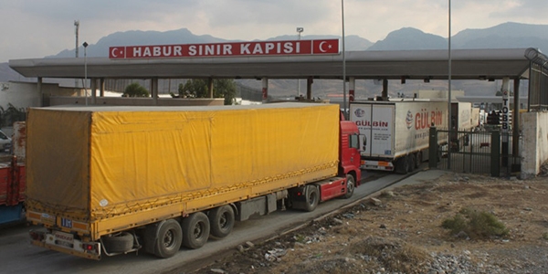 'Habur Sınır Kapısında, 390 tır çıkış yapmıştır'