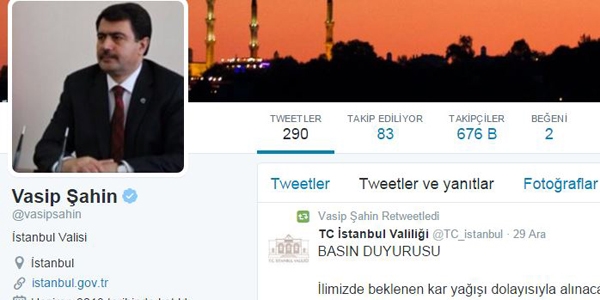 Öğrencilerden Twitter'dan Vali Şahin'e kar tatili baskısı