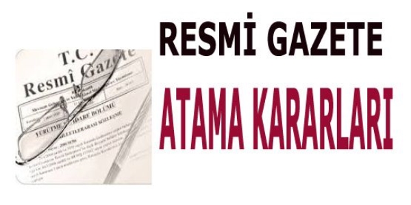 1 Ocak 2016 tarihli atama kararları