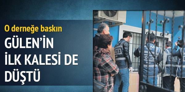 İzmir'de, Gülen'in ilk derneğine baskın