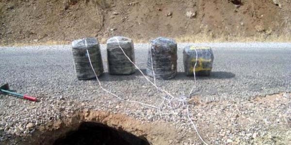 Elazığ'da teröristlerin tuzakladığı bomba imha edildi