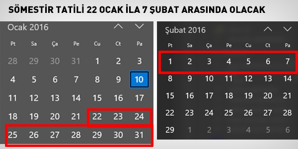 Okullar ne zaman kapanıyor? Sömestr tatili ne zaman?