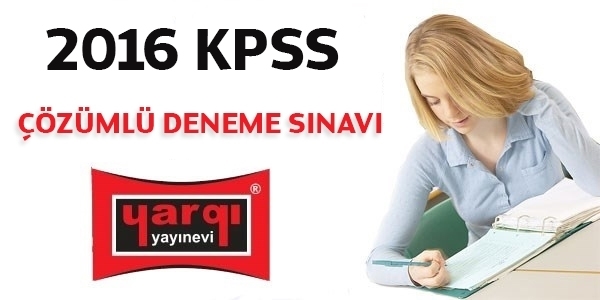 2016 KPSS deneme sınavı