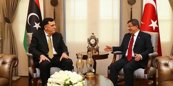 Davutoğlu, Libya Ulusal Birlik Hükümeti Başbakanı ile görüştü