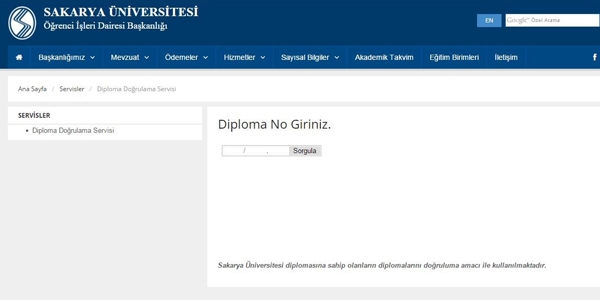 SAÜ diploma sahteciliğinin önüne geçti