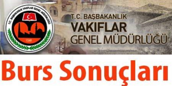 VGM, burs sonuçları açıklandı