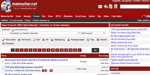 MEB yönetici sınavına dair bilgi paylaşımı