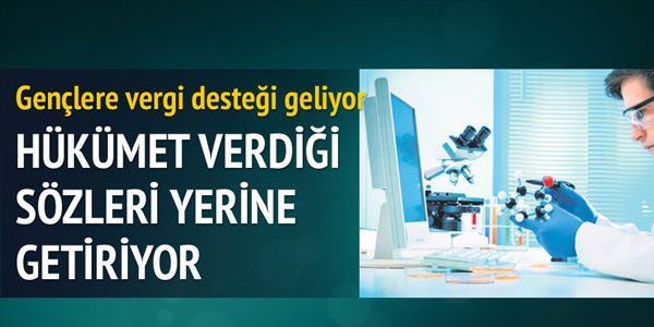 Gençlere 20 milyonluk vergi desteği