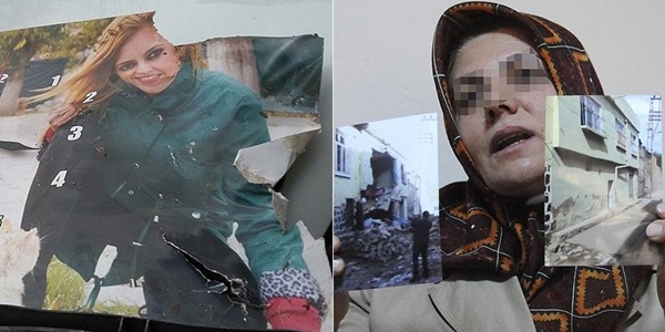 Teröristlerin yaktığı evinden sadece kızının fotoğrafını alabildi
