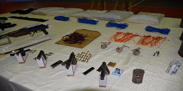 Hücre evinden cephanelik çıktı