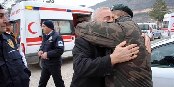 ehit polis memuru Trpan'n cenazesi Amasya'ya getirildi